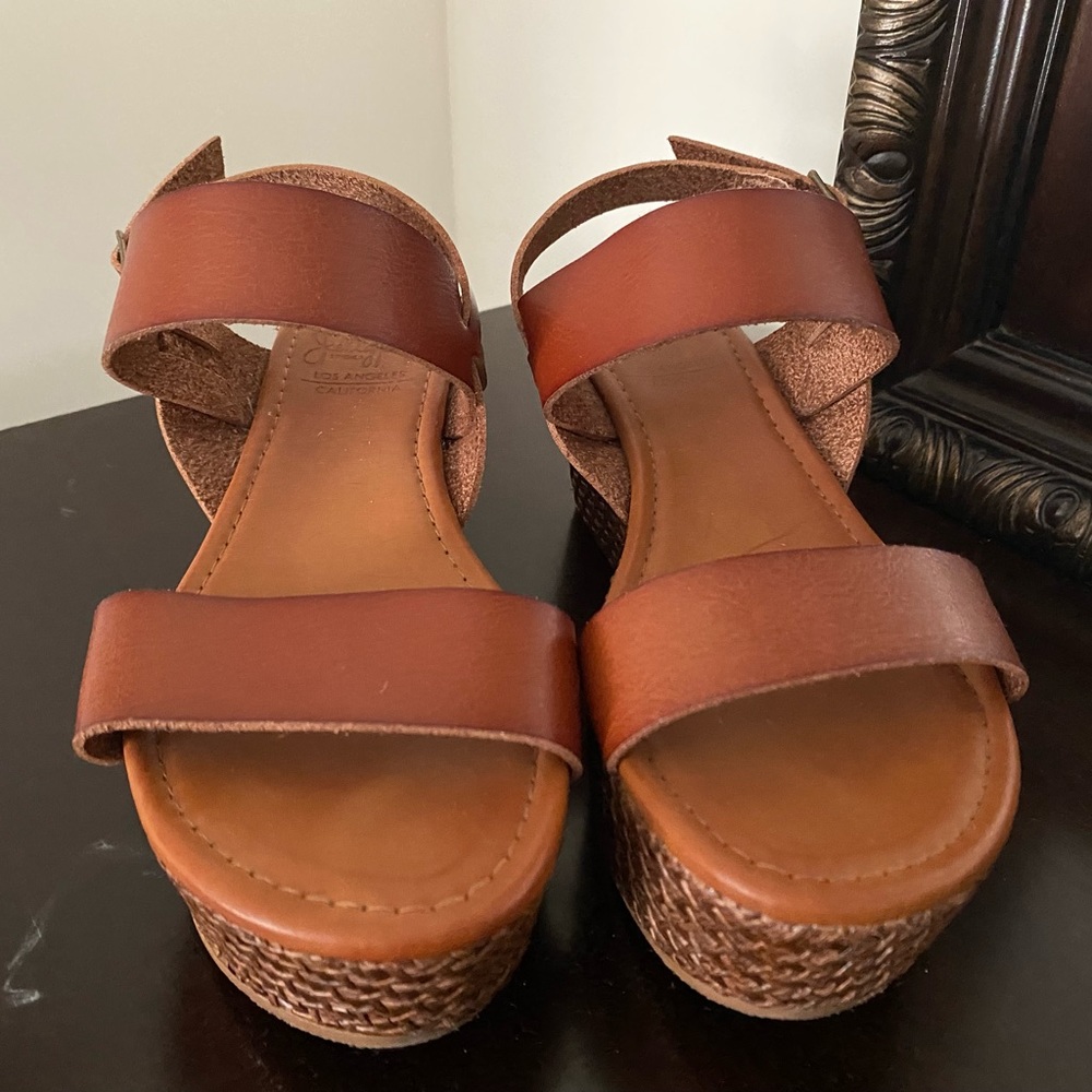 Brown Wedge shoes